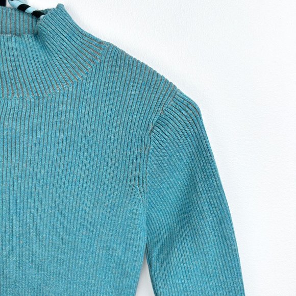 Spanner Contrast Rib Mock Neck Sweater - Picture 5 of 11